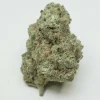 Insane OG nug close up, frosty trichomes, dense top shelf dried flower