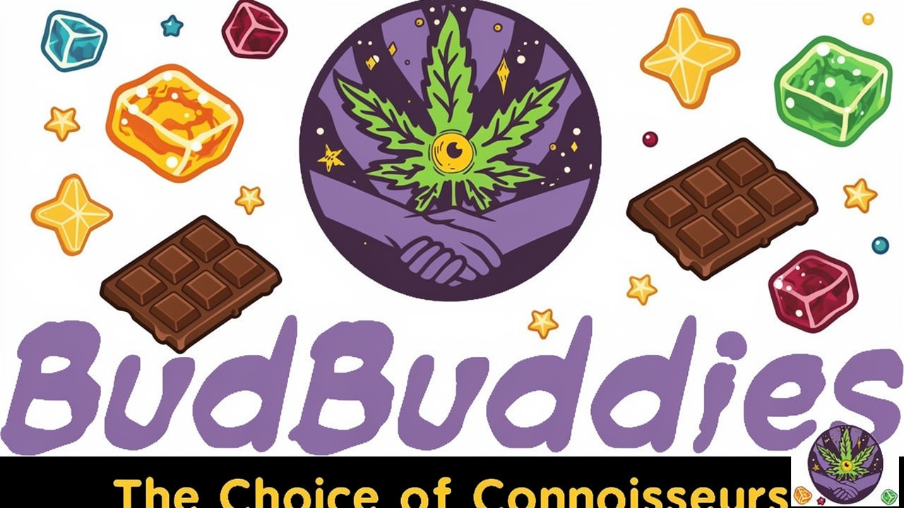 Cartoon of discreet cannabis edible delivery to a doorstep