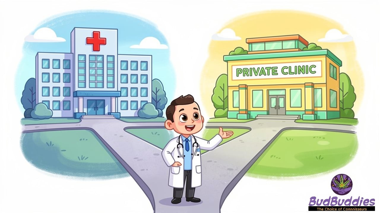 NHS and private clinic routes for cannabis prescription in the UK