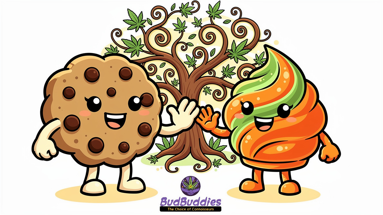 Cartoon characters representing Animal Mints parent strains