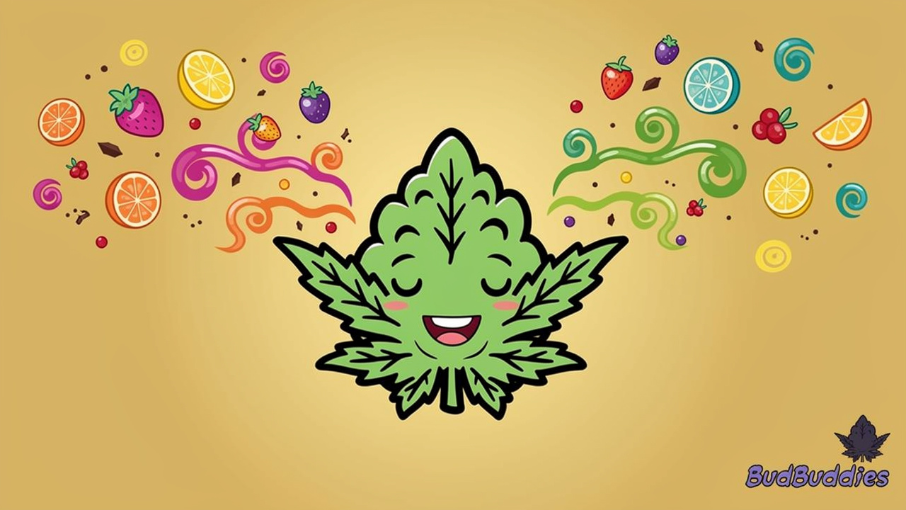 Cartoon depiction of Bruce Banner's berry and diesel aroma