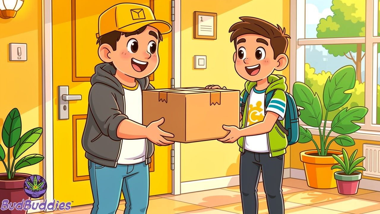 Discreet parcel delivery to a student at their door