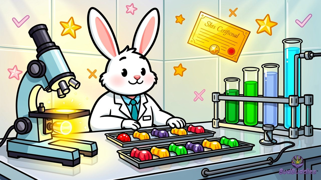 BudBuddies independent lab testing for THC edibles