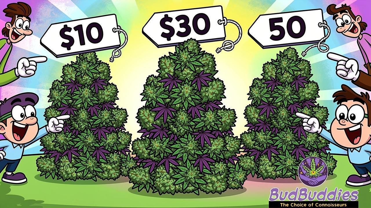 Cartoon illustration comparing prices of different bulk purchase sizes