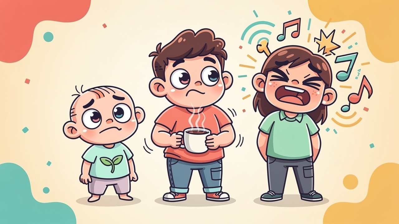 Cartoon characters representing different cannabis anxiety risk groups