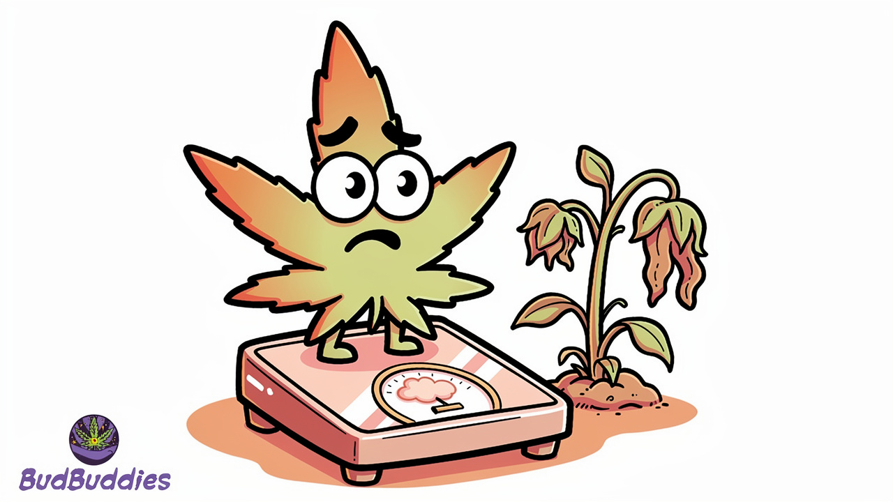 Cartoon character illustrating cannabis and sleep apnea risks