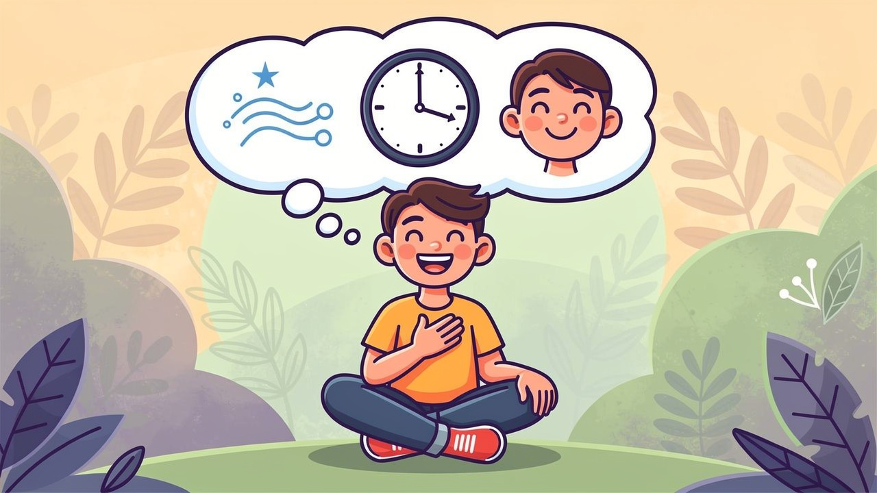 Cartoon showing controlled cannabis vaping dosing steps