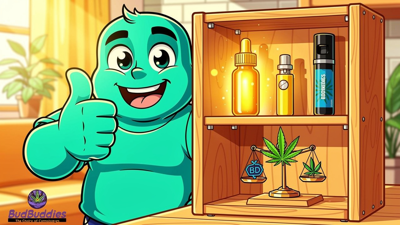 Cartoon character prepared with CBD oil for prevention
