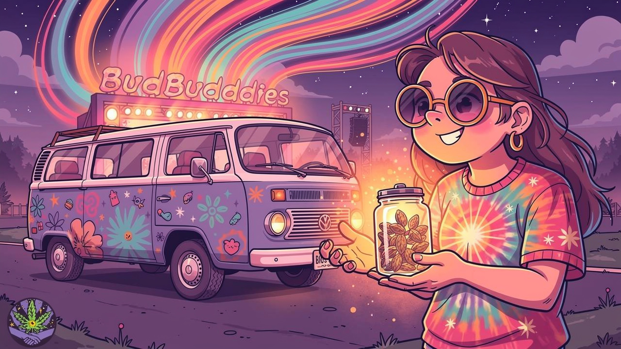Cartoon origin story of Chemdawg strain discovery