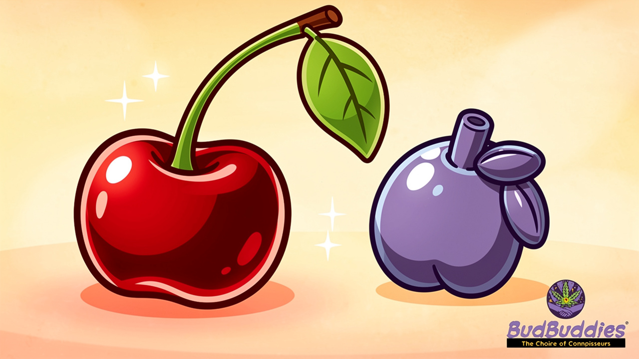 Cartoon gummy illustration highlighting potency and strength characteristics