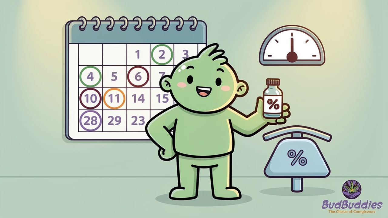Cartoon character tracking cannabis use for lower risk