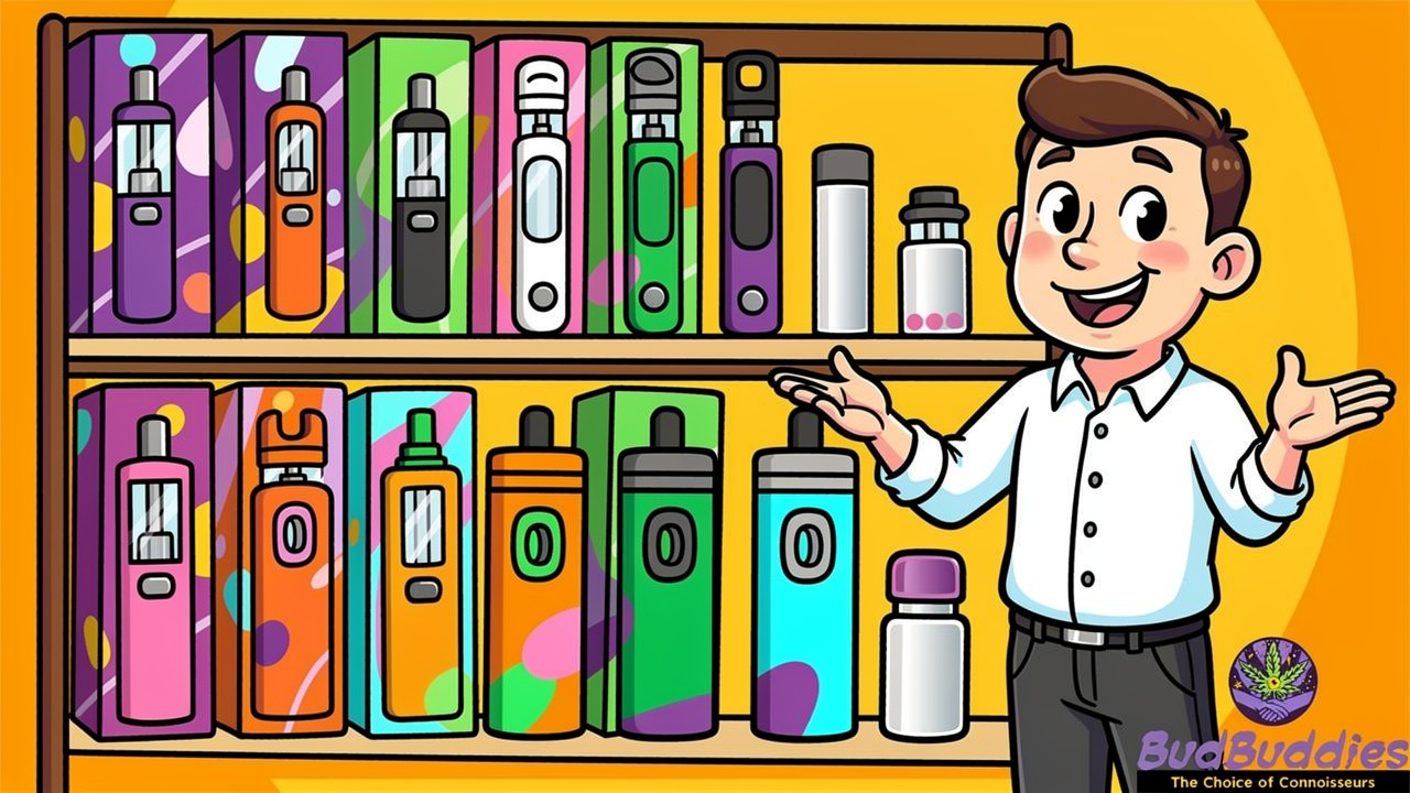 Curated range of THC vape brands available in the UK
