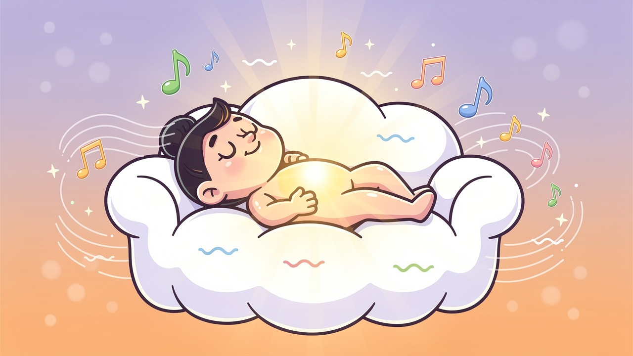 Cartoon character experiencing relaxing cannabis edible body high