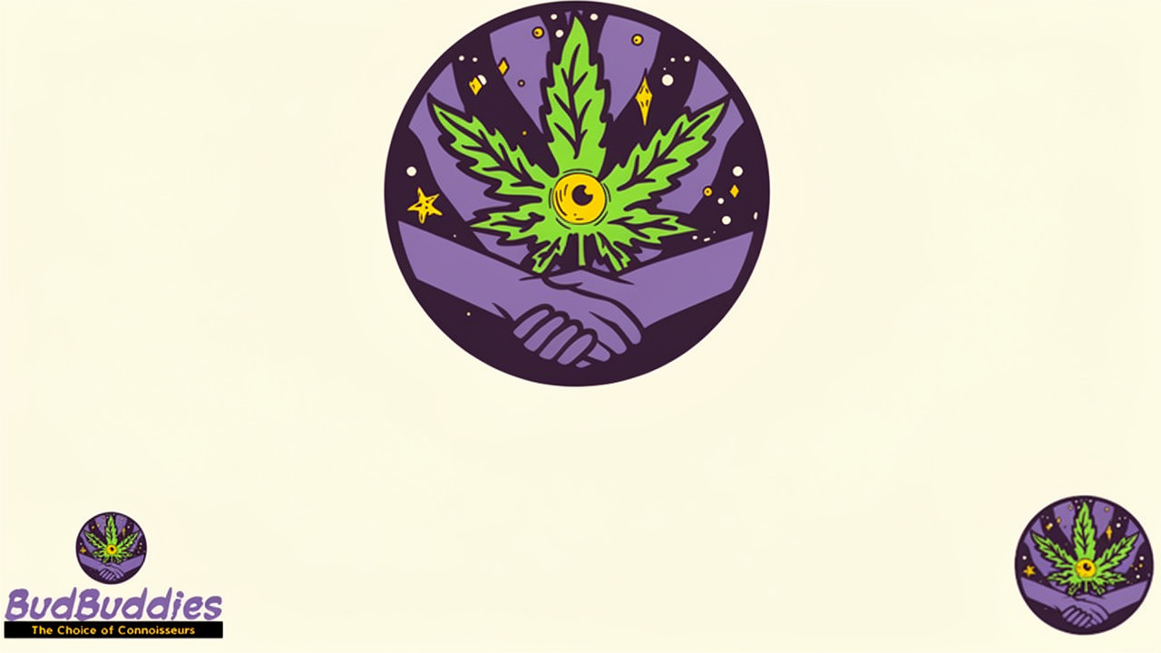 Cartoon illustration of brain endocannabinoid receptor network