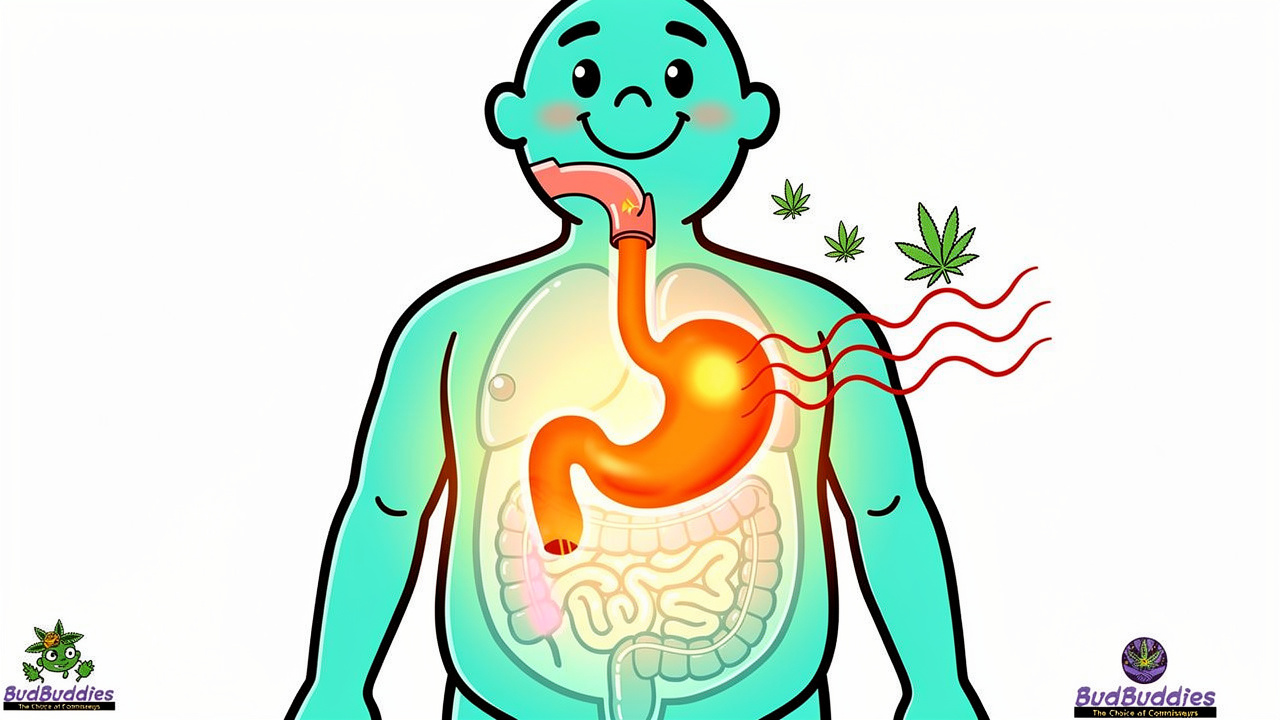 Cartoon diagram of oesophageal valve and acid reflux