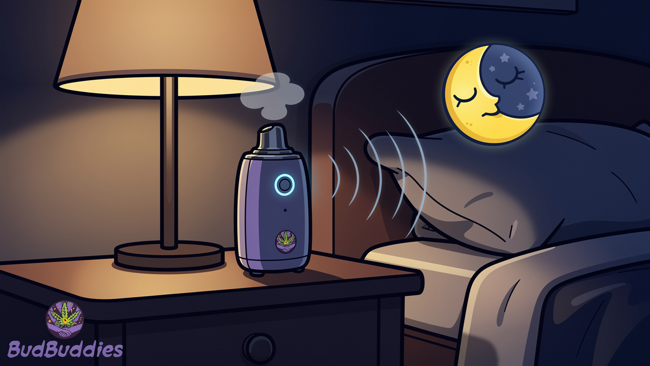 Cartoon vaporiser with haptic feedback vibration alert