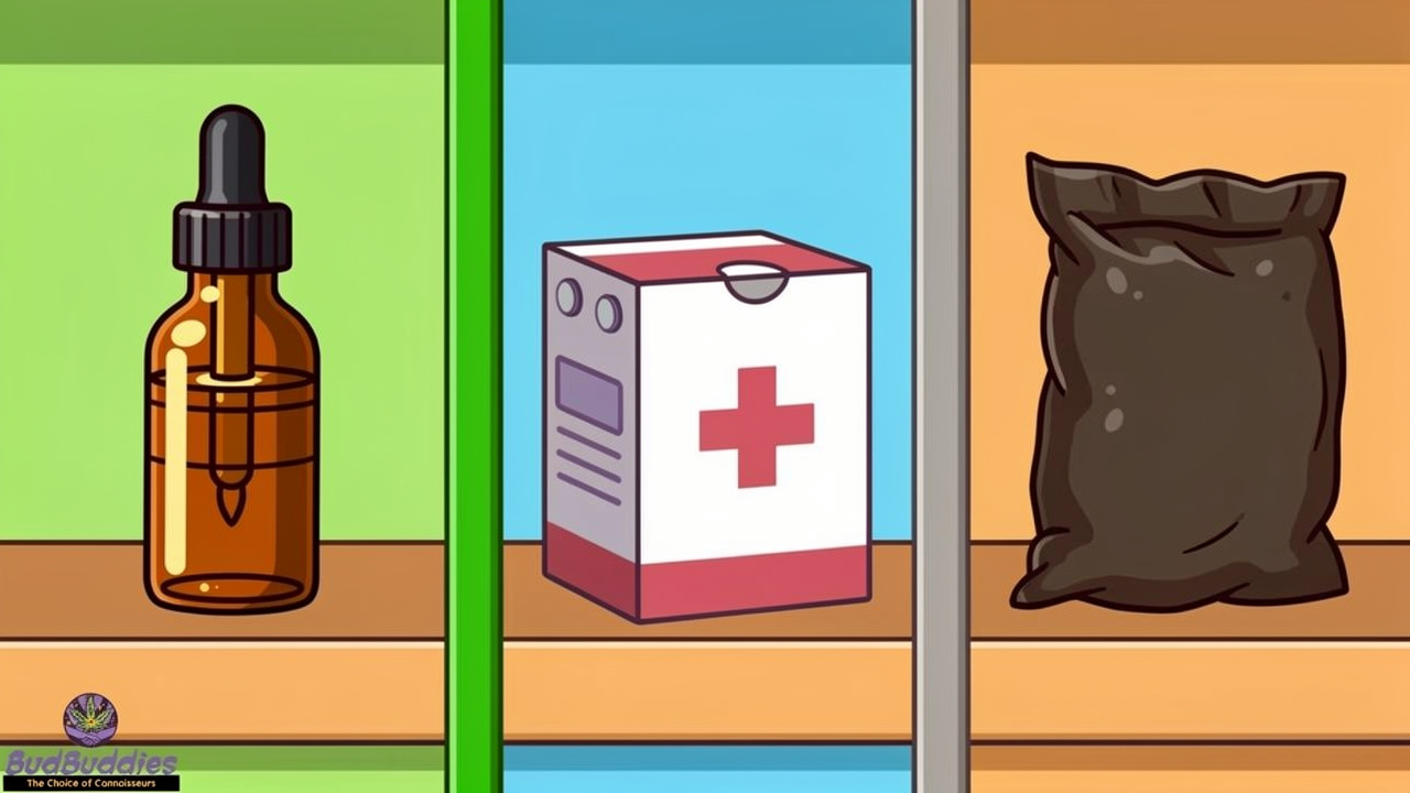 Three categories of cannabis-related products in the UK