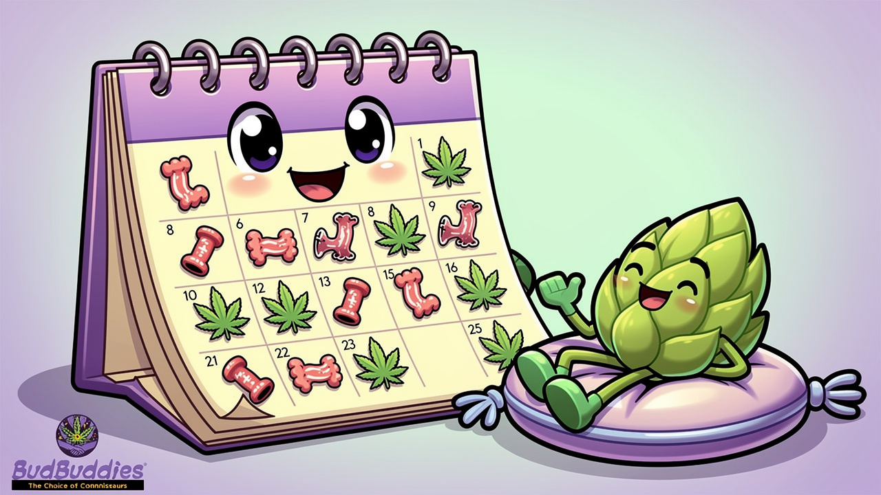 Cartoon calendar showing how long a quarter lasts