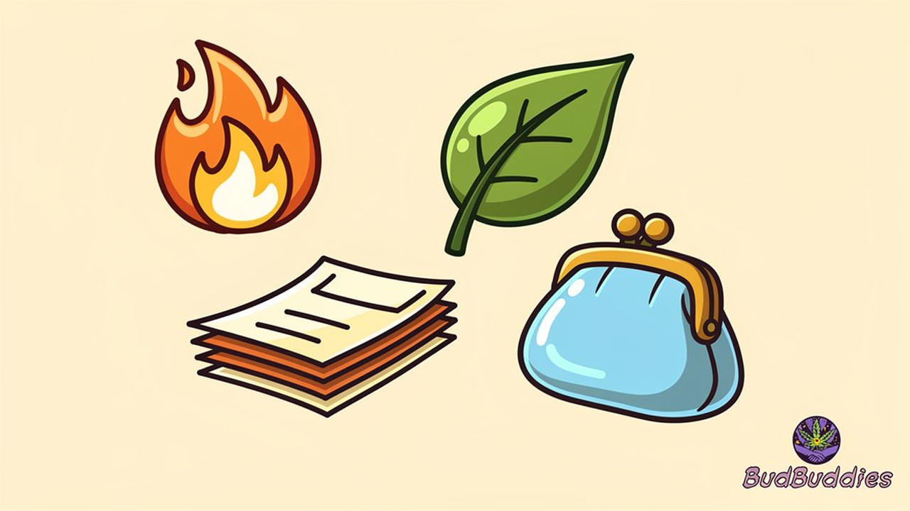 Cartoon icons showing key rolling paper qualities for students