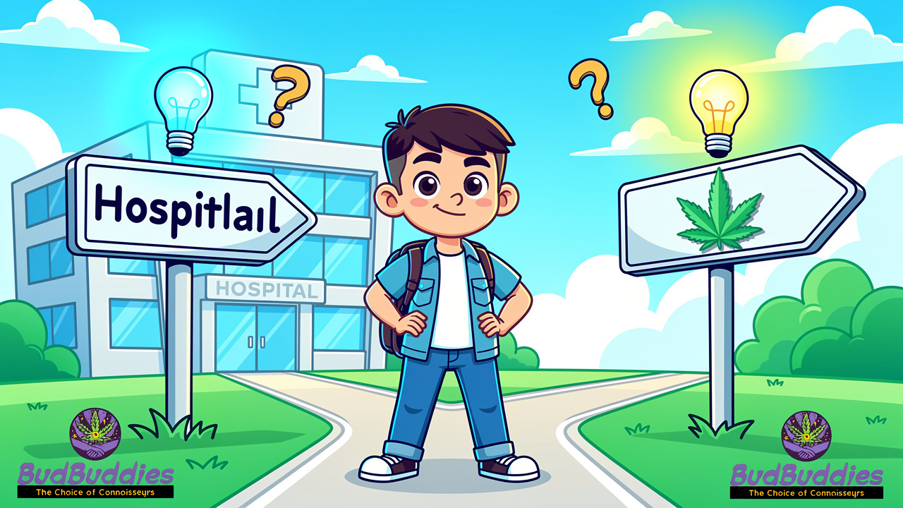 Student making an informed decision about medical cannabis routes