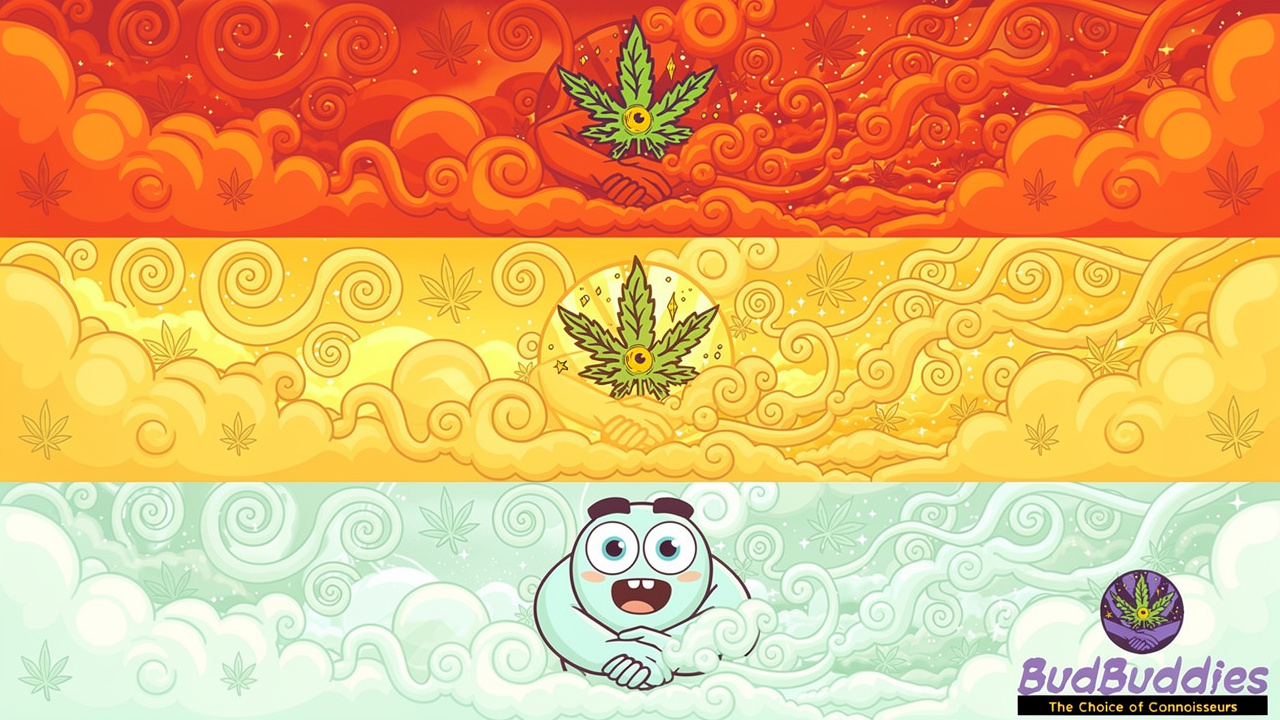 Three cartoon temperature zones illustrating low, medium, and high vaping settings