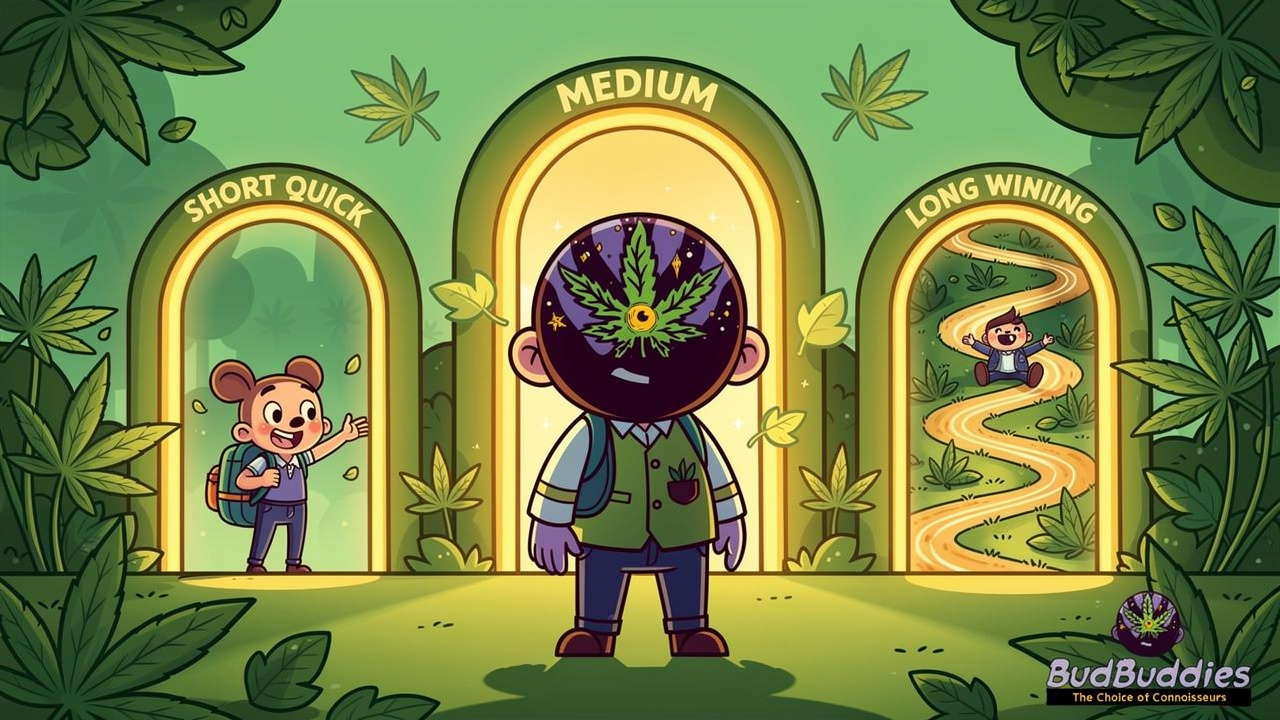 Cartoon character choosing a tolerance break pathway