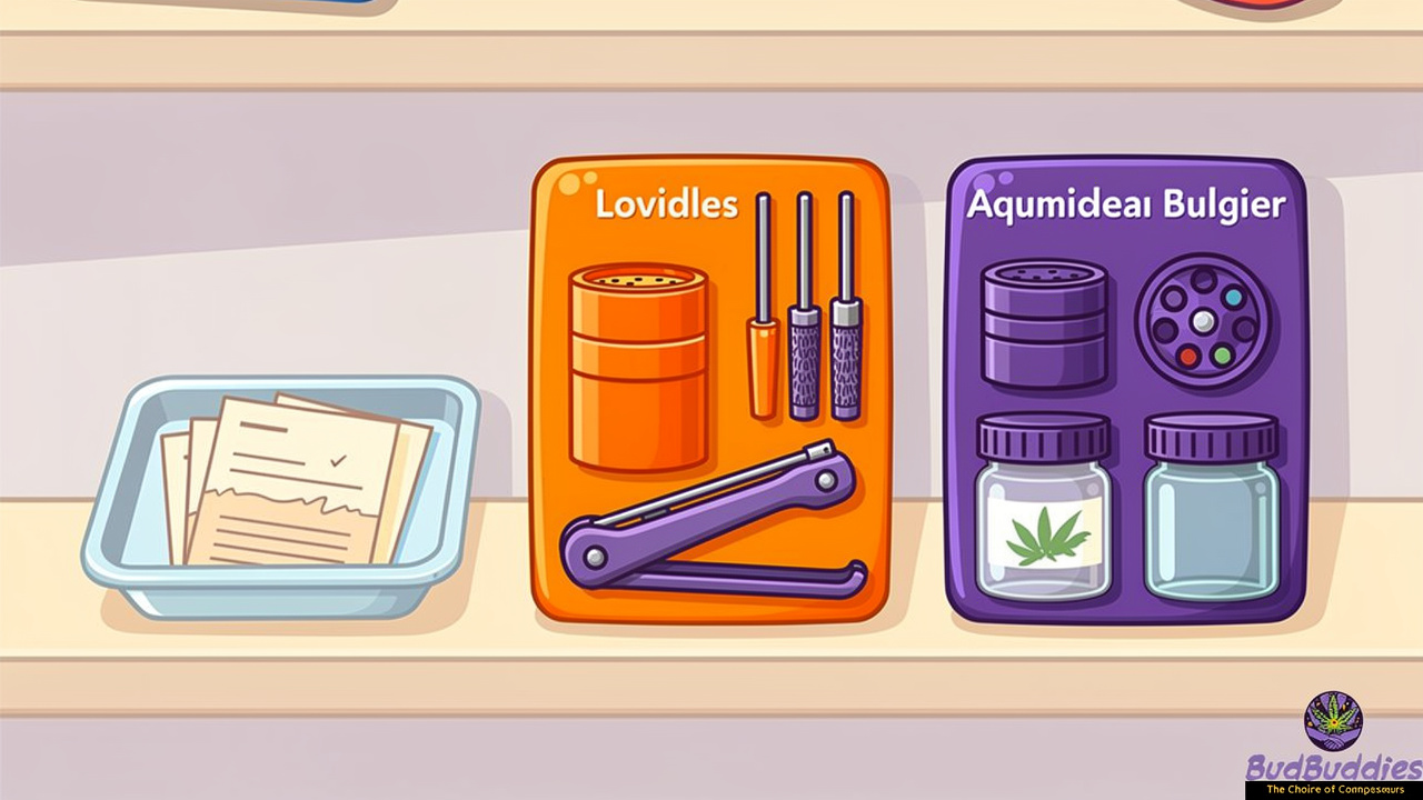 Three cartoon rolling kit bundles representing different price tiers