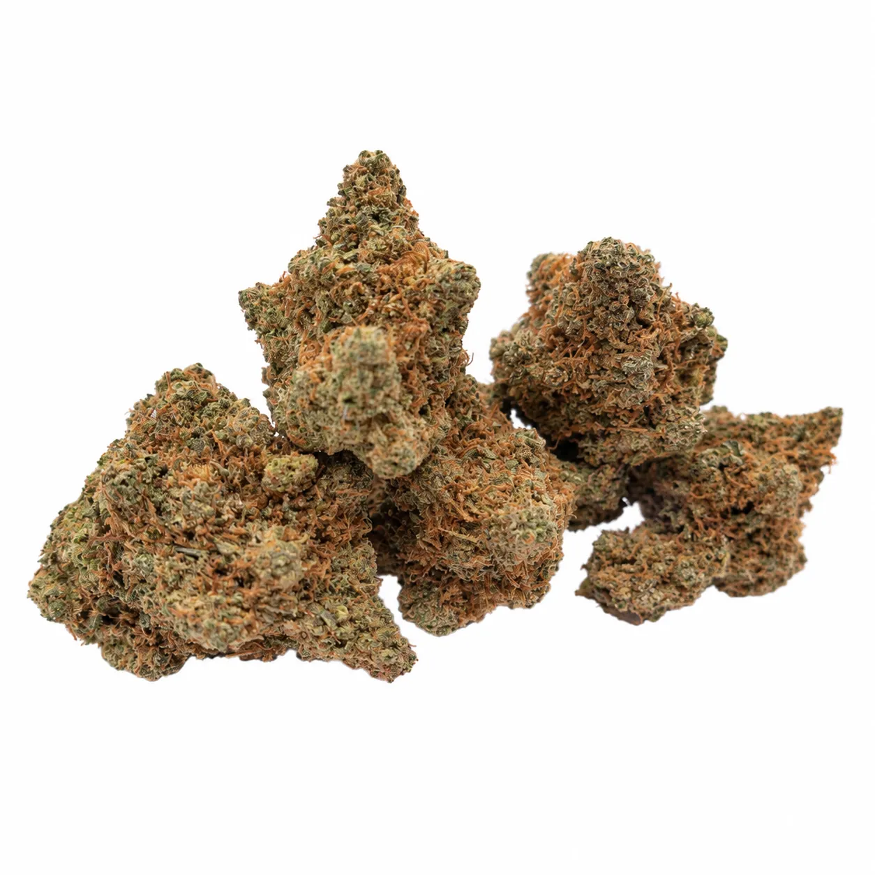 Honey Drip premium flower macro showing trichomes and detailed bud surface