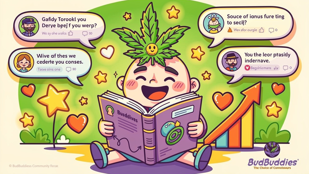 Animated character reviewing multiple positive customer testimonials and ratings