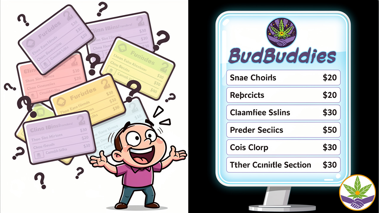 Comparison of cluttered directory listings versus clean direct menu layout