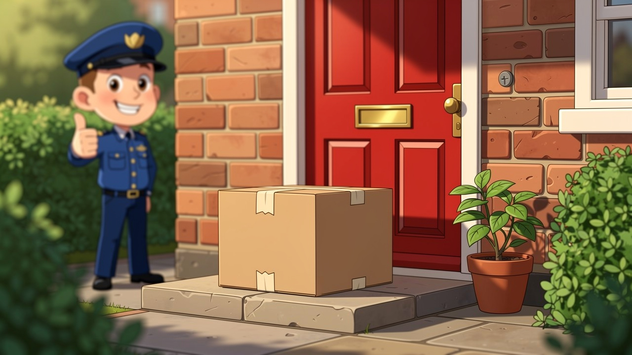 Discreet plain parcel delivered to Lurgan doorstep