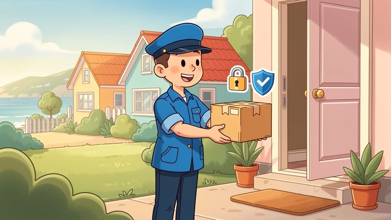 Cartoon discreet cannabis parcel delivered to Portstewart home