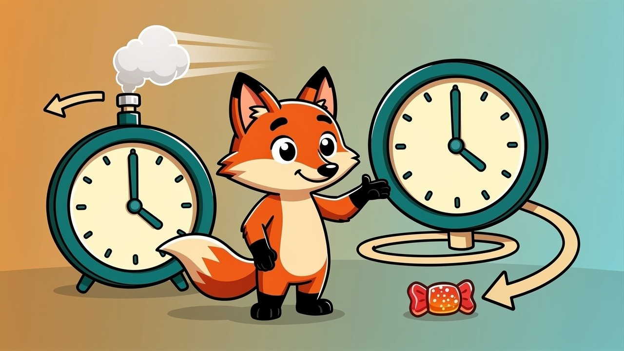 Cartoon showing slow edible onset compared to fast inhaled effects