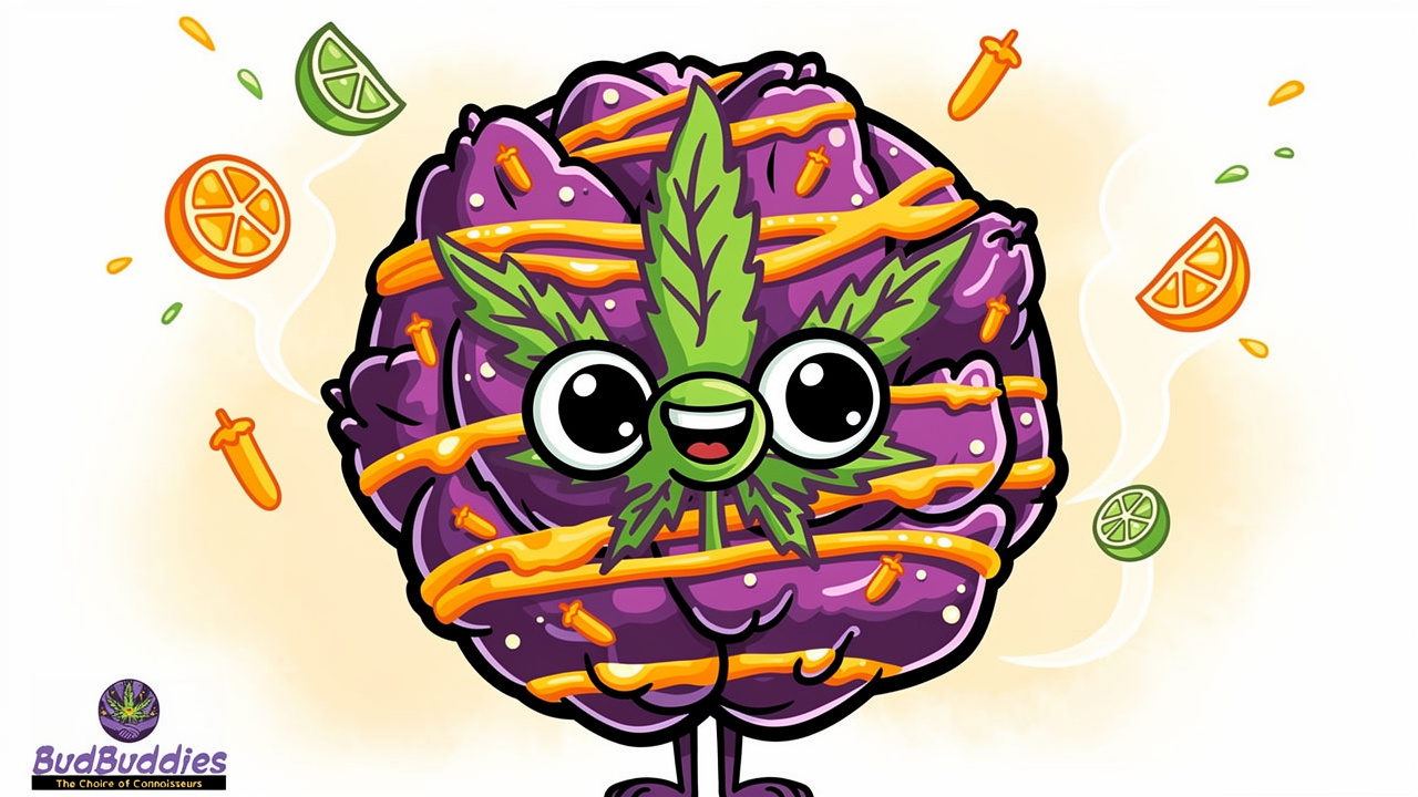 Animated cartoon showing Gelato's creamy citrus terpene character