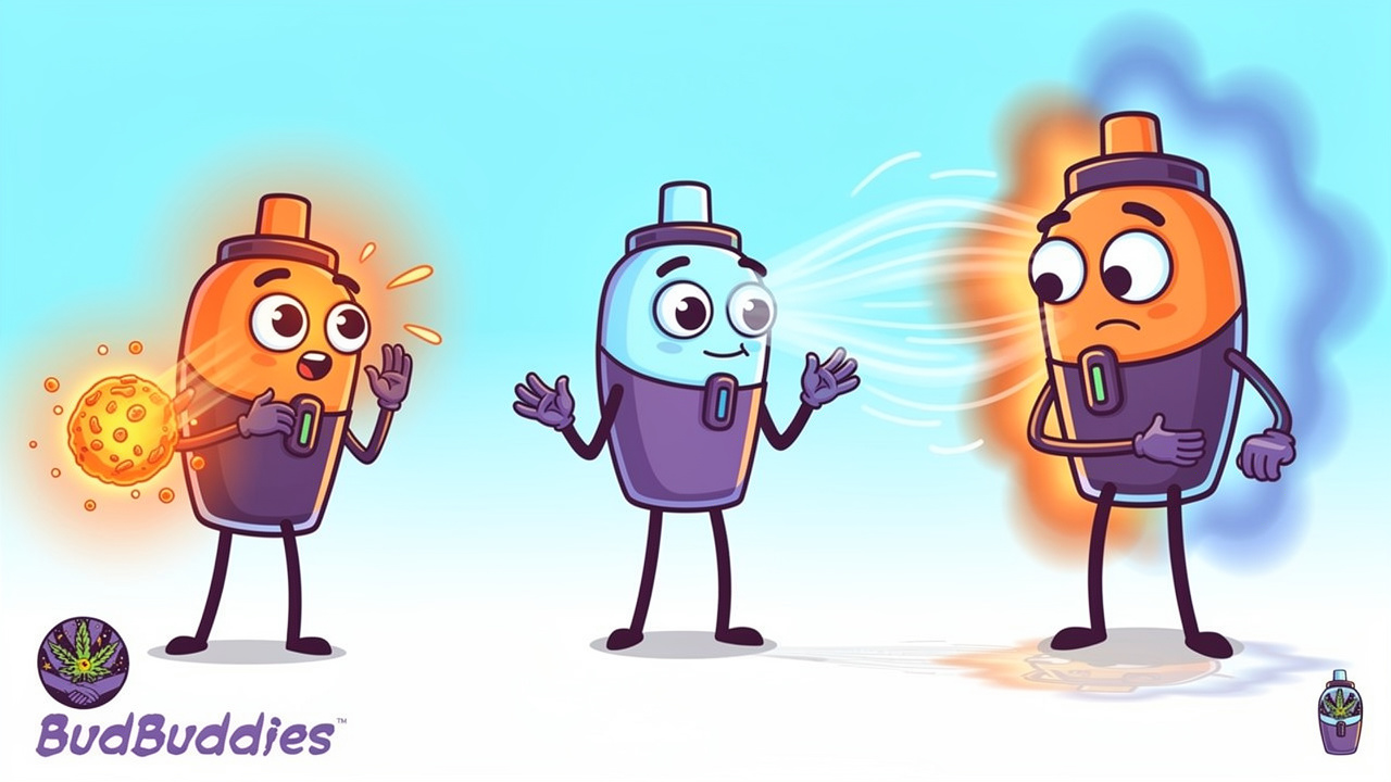 Cartoon characters representing conduction, convection, and hybrid heating
