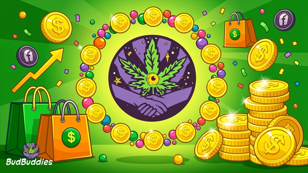 Animated rewards programme showing loyalty points accumulation