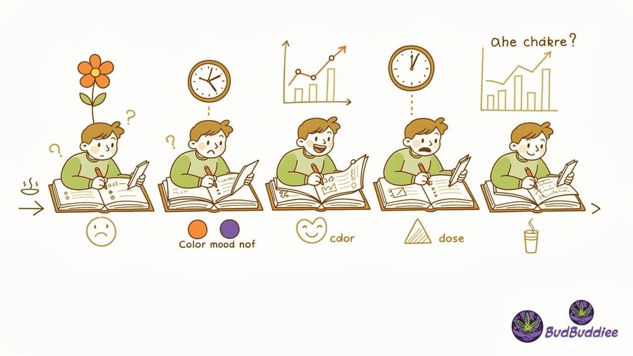 Character documenting personal cannabis preferences over time