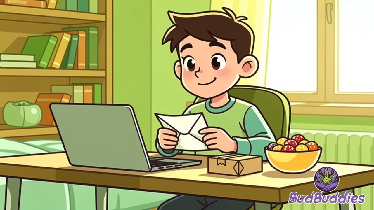 Cartoon student calmly responding to a formal accommodation notice