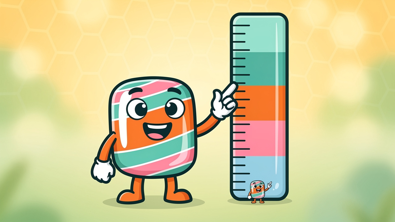 Cartoon character showing the THC psychoactive threshold level